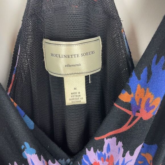 Anthropologie moulinette soeurs Floral Willa Tie Waist Romoer Jumpsuit Small Med - Picture 4 of 8